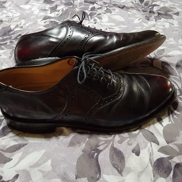 Johnston & Murphy Aristocrat oxford black sz 10 Johnston Murphy Crown Aristocraft Black Leather Georgetown  main image 3